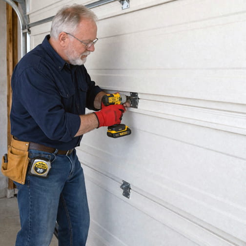 Garage door installation technician Danville